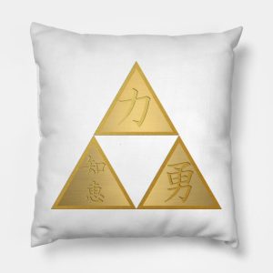 Rugged Triforce Throw Pillow