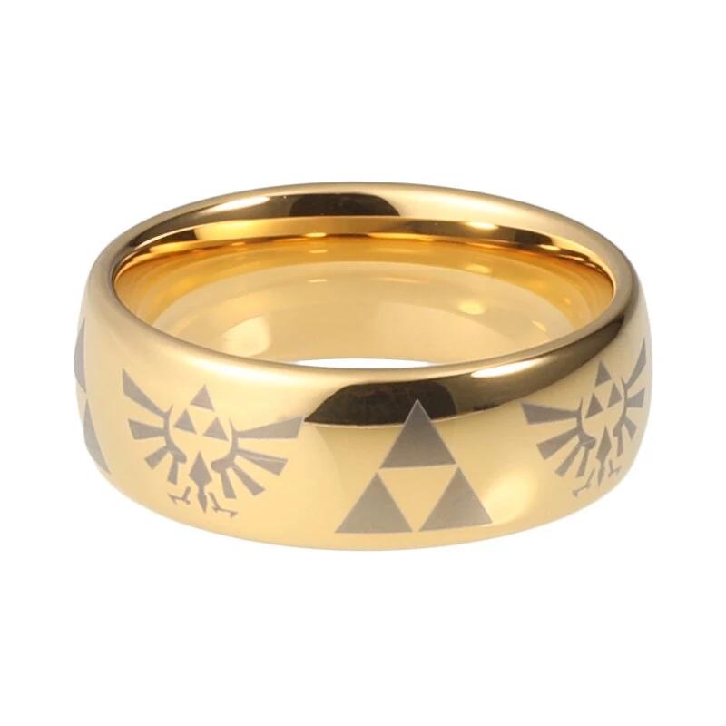 Gold Triforce Zelda Ring (Tungsten)