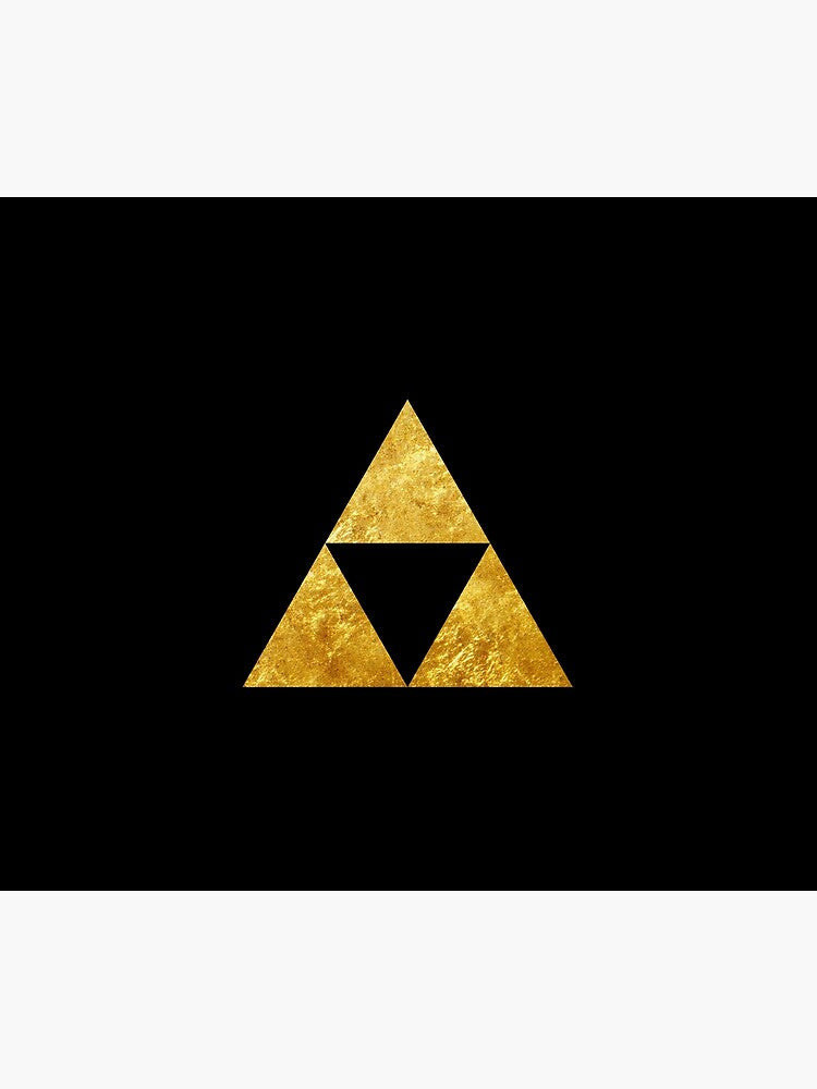 Legend of Zelda Gold Triforce Symbol Zelda Tapestry