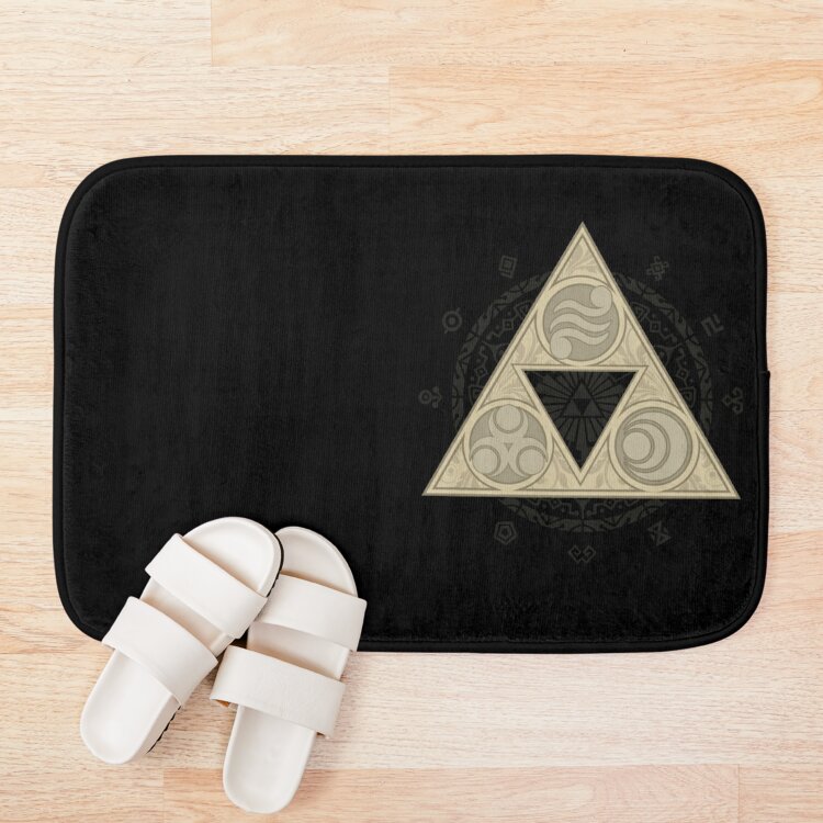 Zelda Triforce Logo Bath Mat