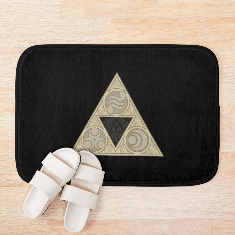Zelda Gold Triforce Bath Mat