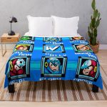Legend of Zelda Megaman 2 Level Screen Throw Blanket